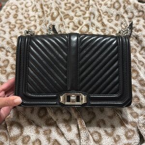 Rebecca Minkoff Chevron Quilted Leather Crossbody Shoulder Bag